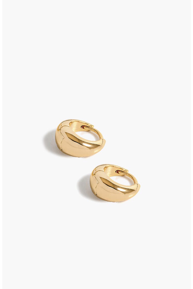 Mini Pebble Hoop Earrings in Gold, Main, color, Gold