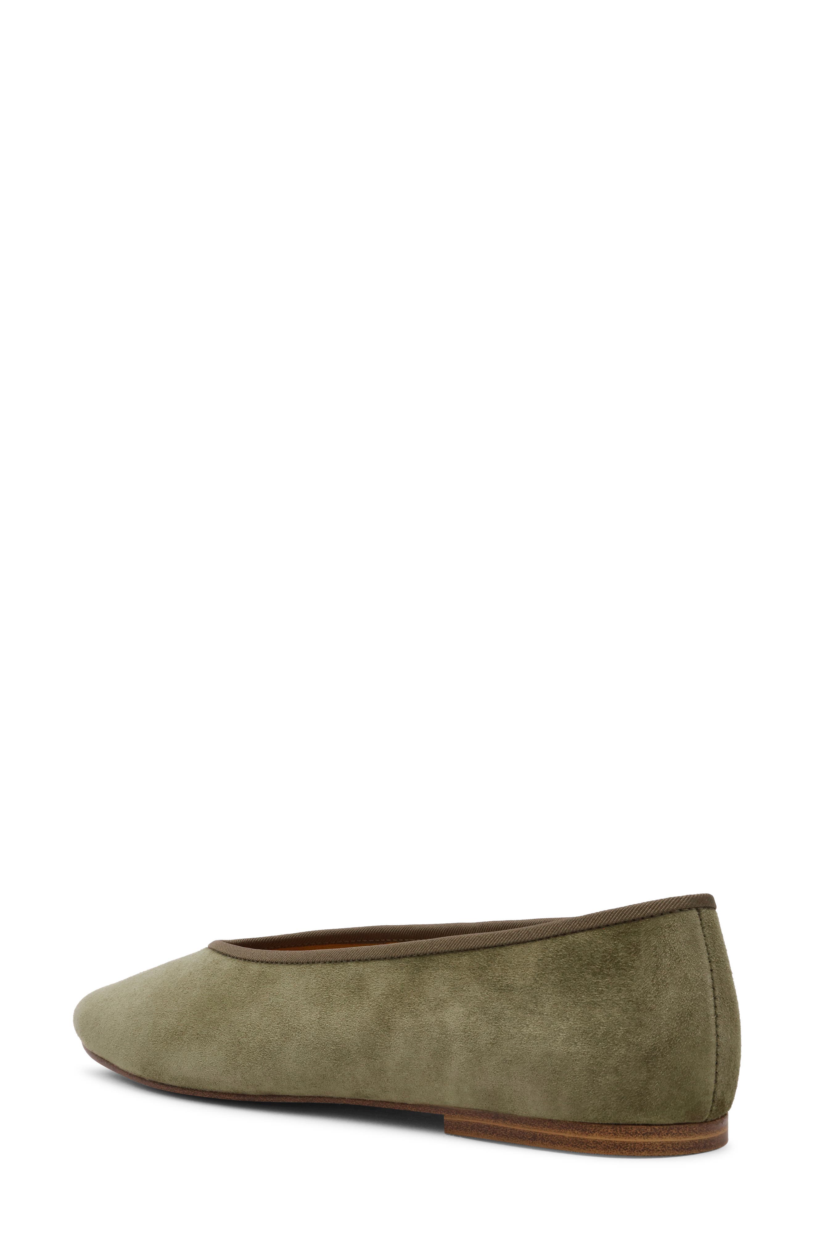 Steve Madden Pipa Ballet Flat, Alternate, color, Olive Suede