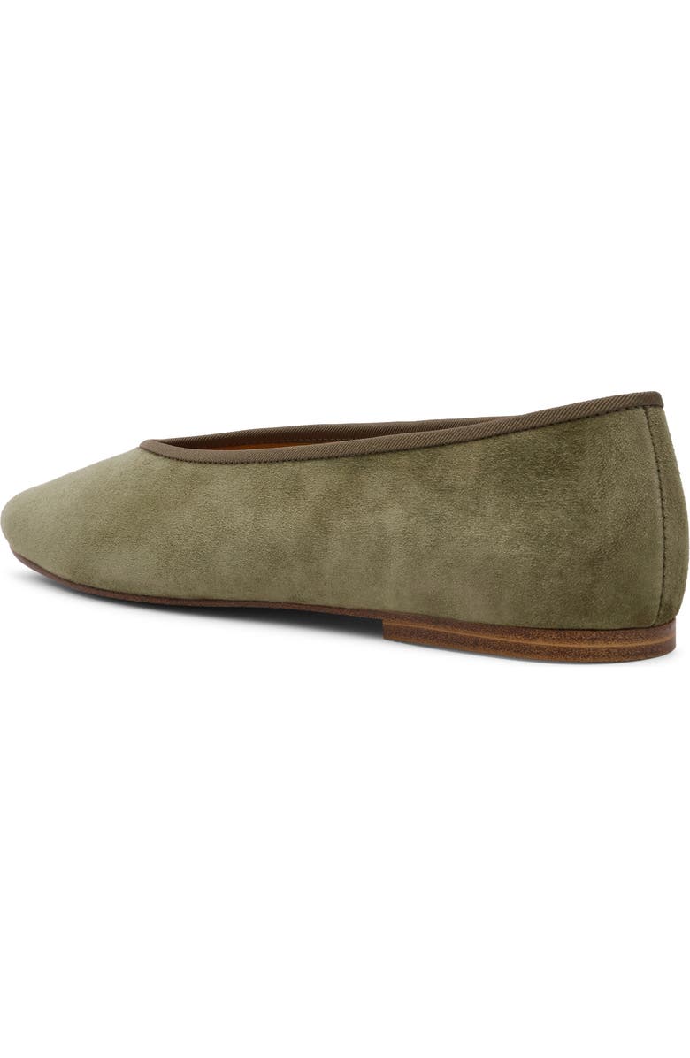Steve Madden Pipa Ballet Flat, Alternate, color, Olive Suede