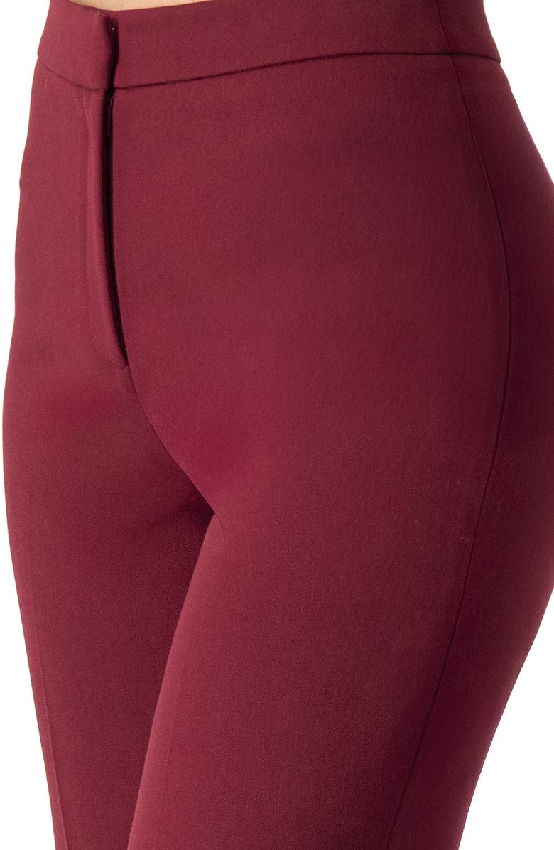 IVONNE Flared Solid Pants, Alternate, color, Wine