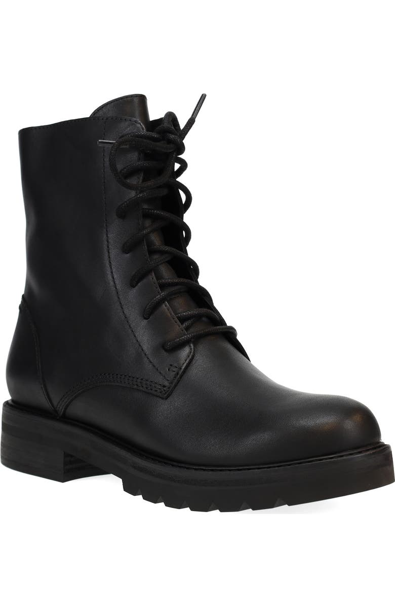 Eileen Fisher Coin Lace-Up Combat Boot, Main, color,