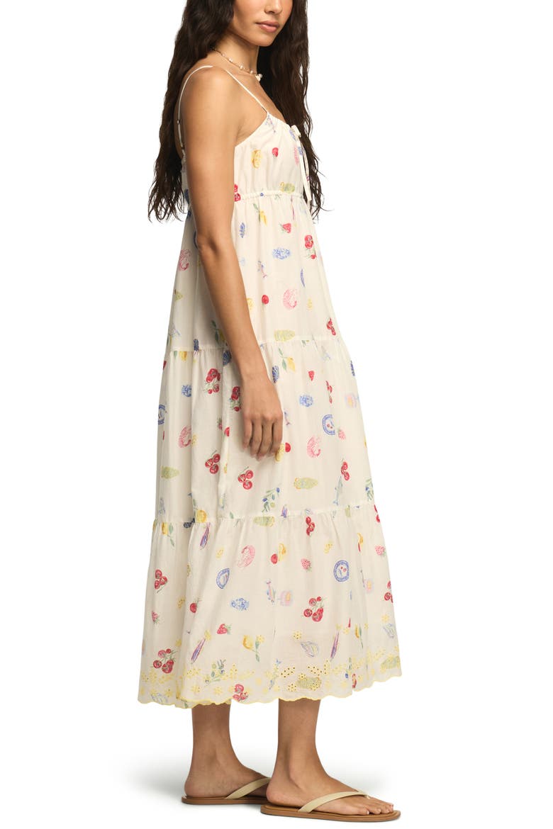 Floral Print Tiered Maxi Dress, Alternate, color, MULTI CONVERSATIONAL PRINT