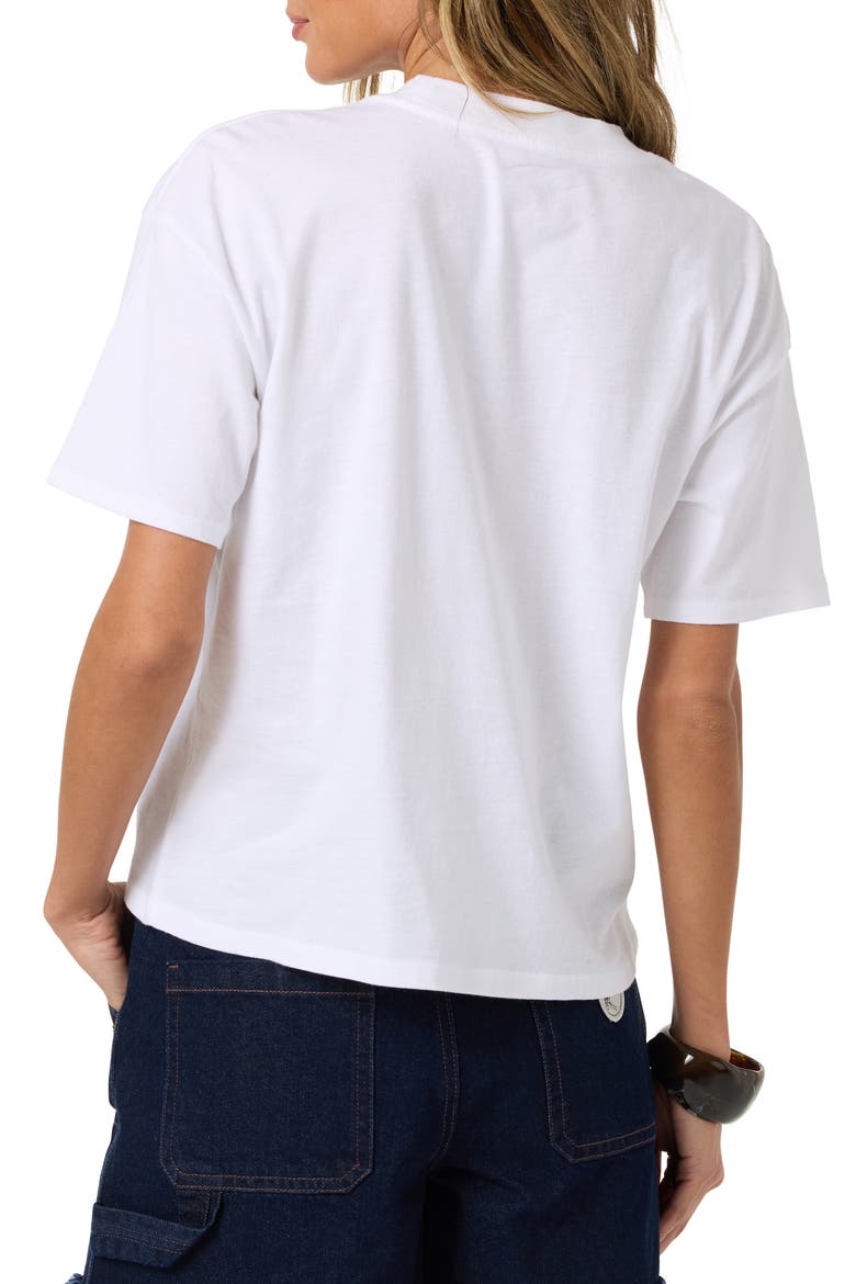 Framed Flora Graphic Tee, Alternate, color, WHITE