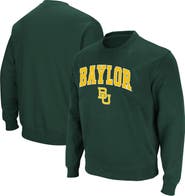 COLOSSEUM Men's Colosseum Green Baylor Bears Arch & Logo Pullover Sweatshirt