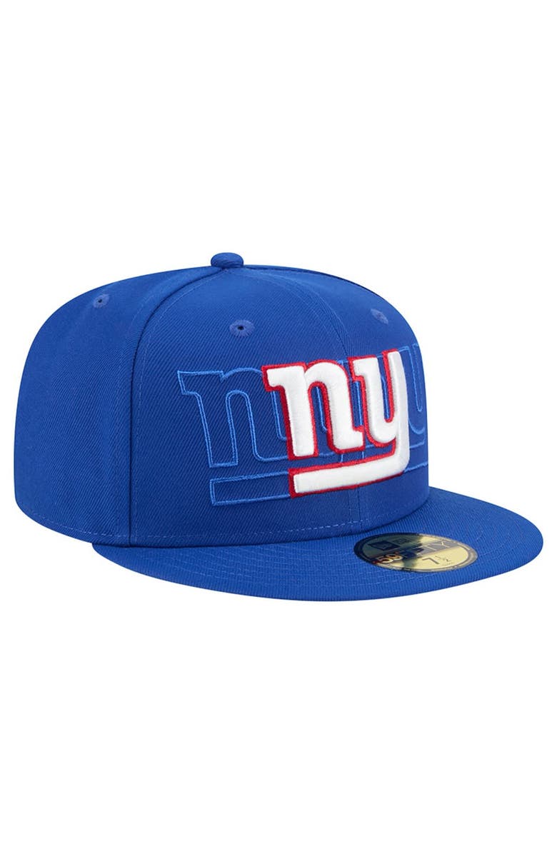 New Era Men's New Era Royal New York Giants Tri-Hit 59FIFTY Fitted Hat, Alternate, color, Royal