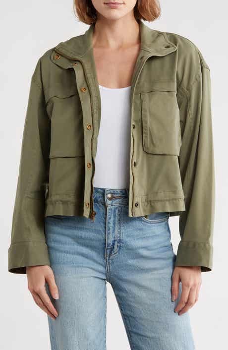 Caslon® Crop Utility Jacket
