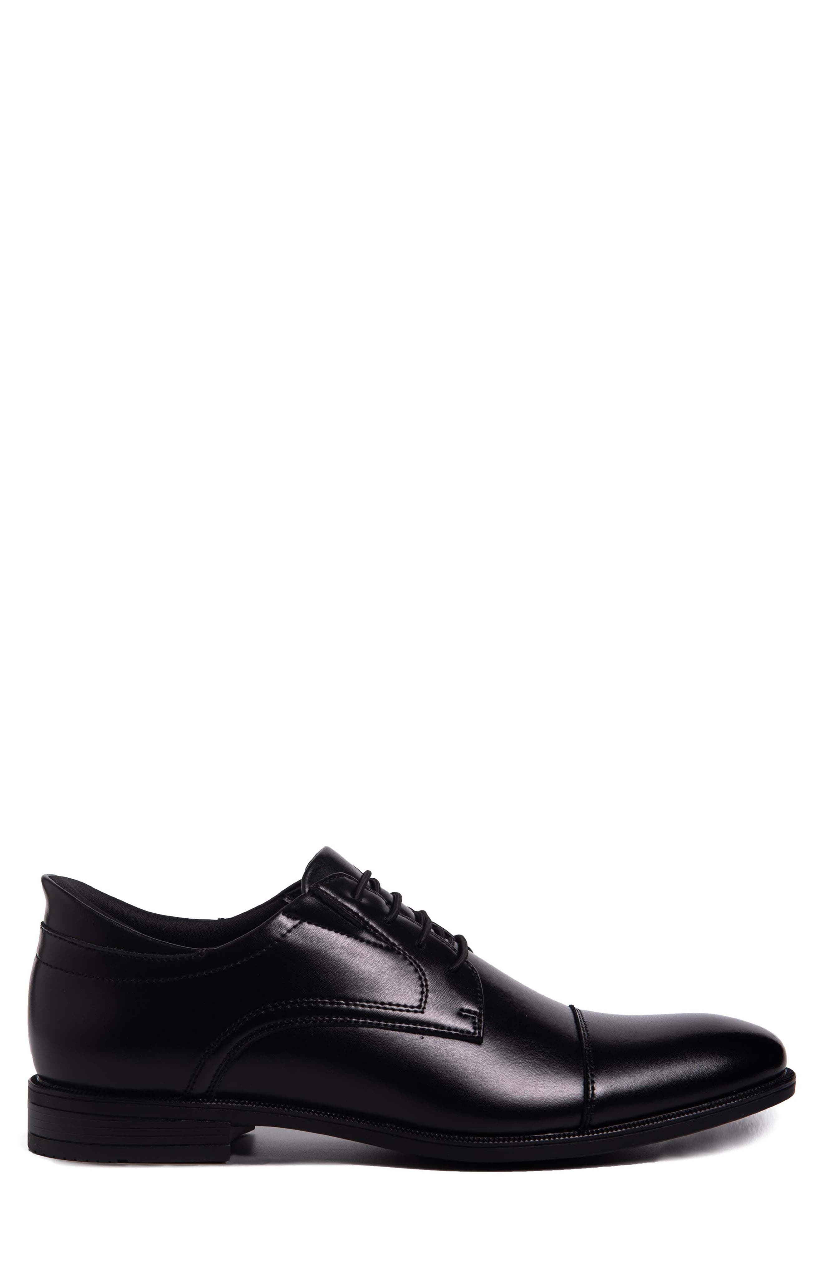 Marc Joseph New York Baker Street Hands-Free Cap Toe Derby, Alternate, color, Black