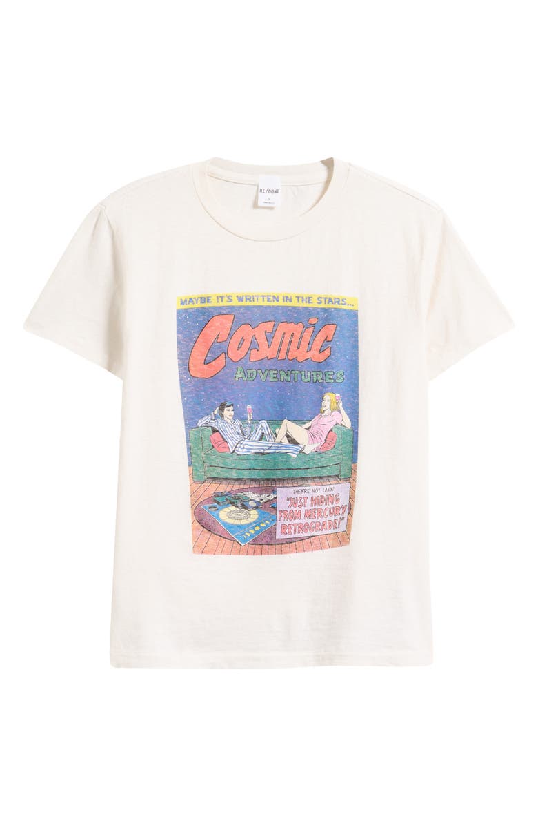 Re/Done Classic Retrograde Graphic T-Shirt, Alternate, color, Vintage White