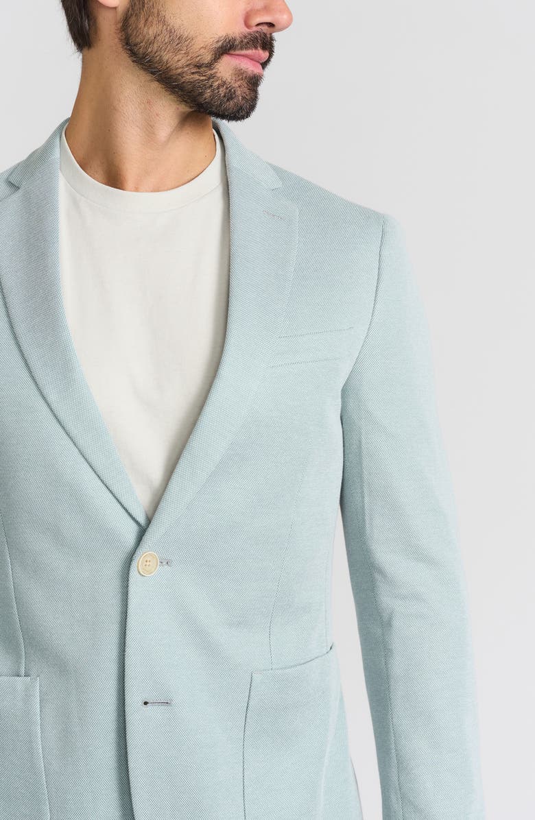 SAVILE ROW CO Green Knit Blazer, Alternate, color, Green