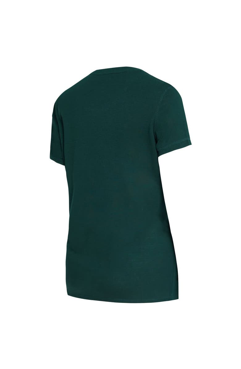 CONCEPTS SPORT Women's Concepts Sport  Green/Black New York Jets Avondale T-Shirt & Pants Flannel PJ Set, Alternate, color, Green