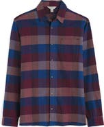 Seasalt Cornwall Fathomer Check Organic Cotton Flannel Button-Up Shirt