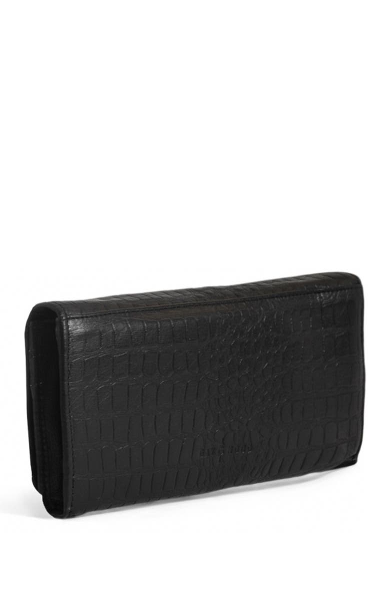 DAY & MOOD Bree Croc Embossed Leather Wallet, Alternate, color, 