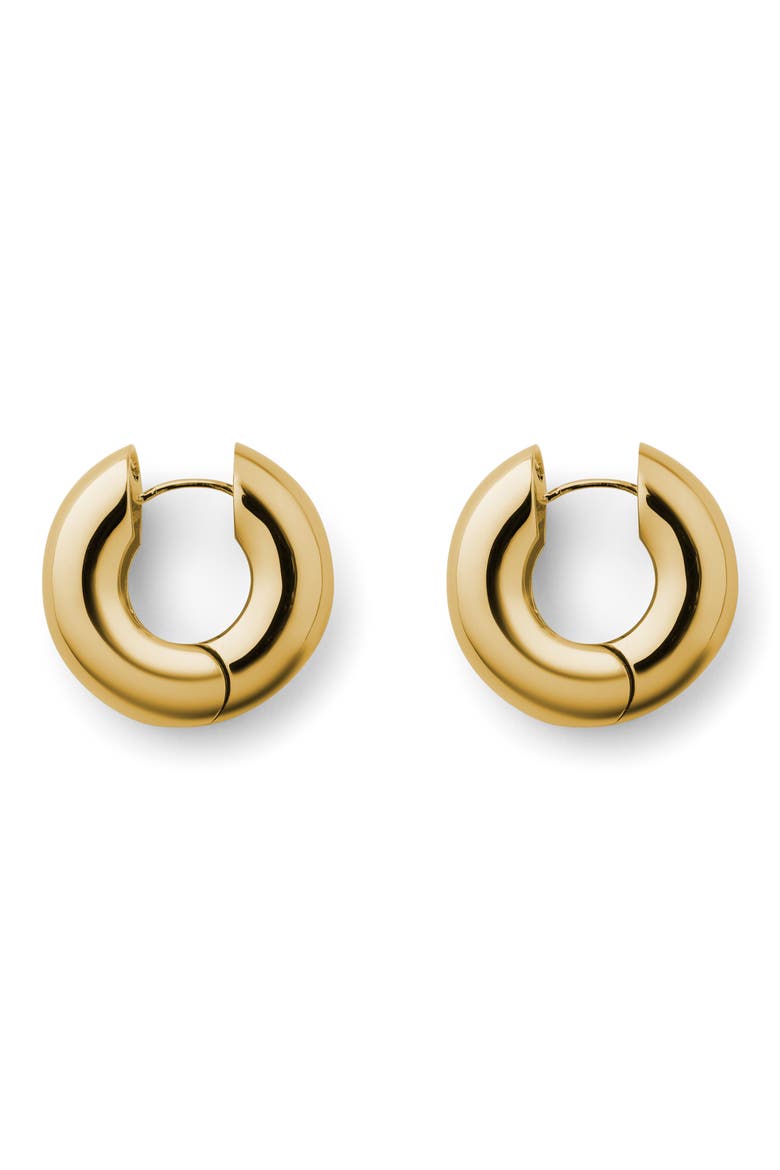 Devon Hoop Earrings, Main, color, GOLD PLATED