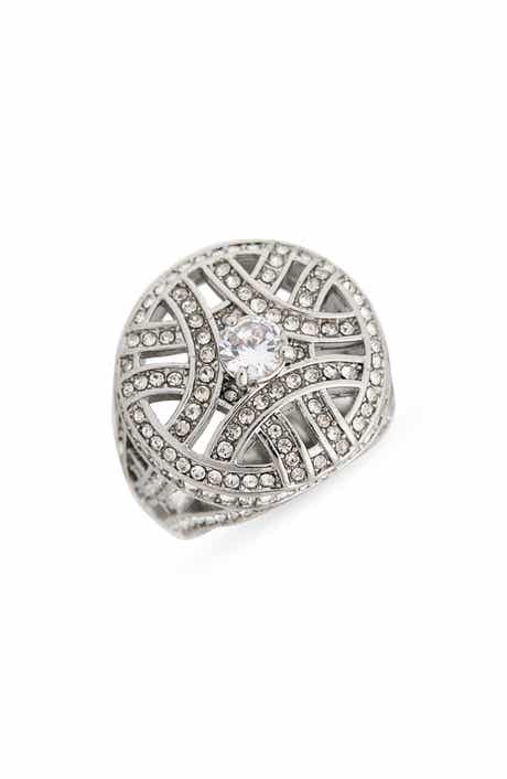 Covet Pavé Deco Woven Ring