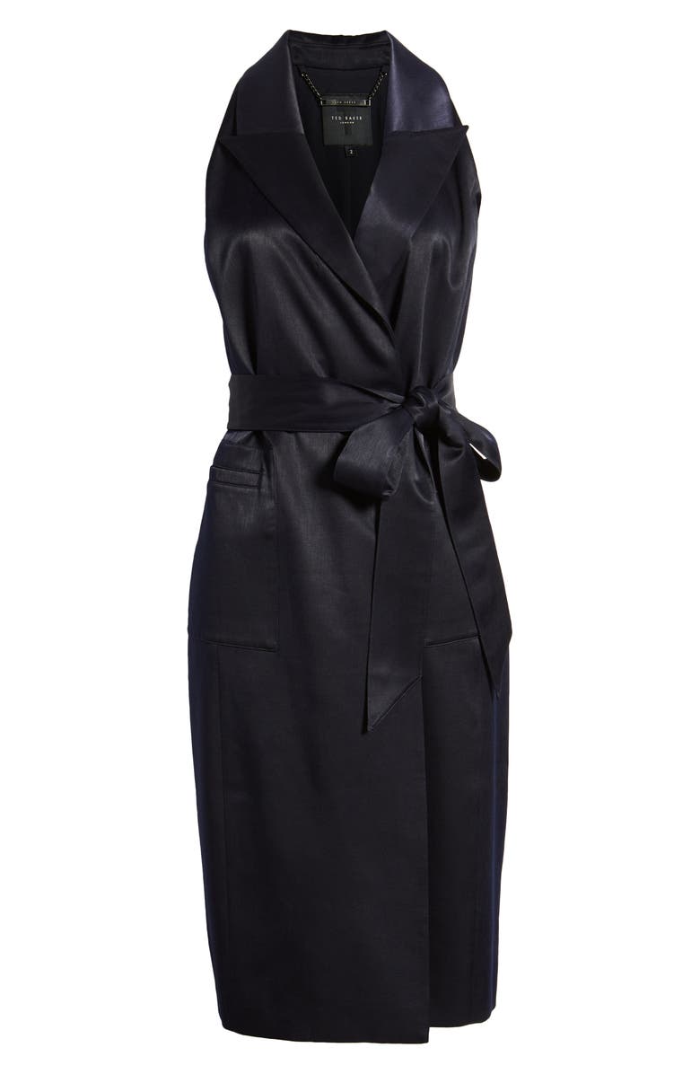 Ted Baker London Terrud Sleeveless Satin Sheath Dress, Alternate, color,