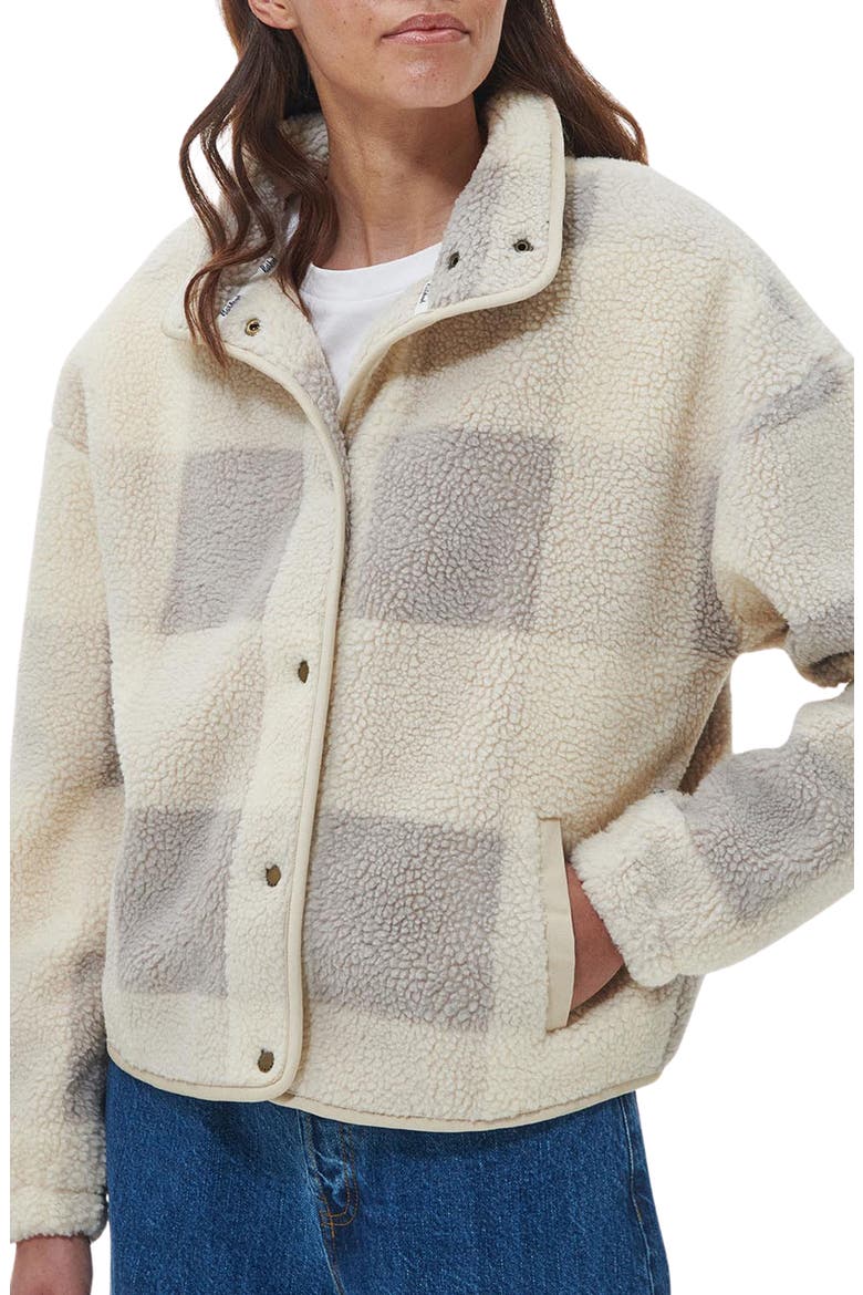 Lichen Overlayer Polar Fleece Recycled Polyester Jacket, Main, color, BEIGE MULTI