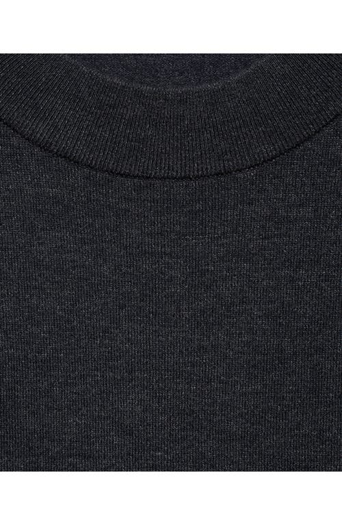 Mango Crewneck Maternity Sweater In Charcoal