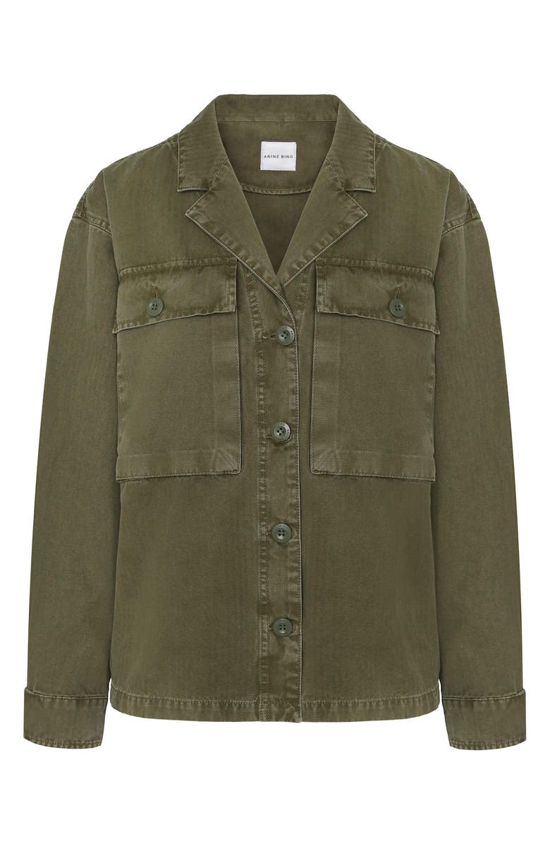 ANINE BING Sawyer Military Shirt Jacket, Alternate, color, 
