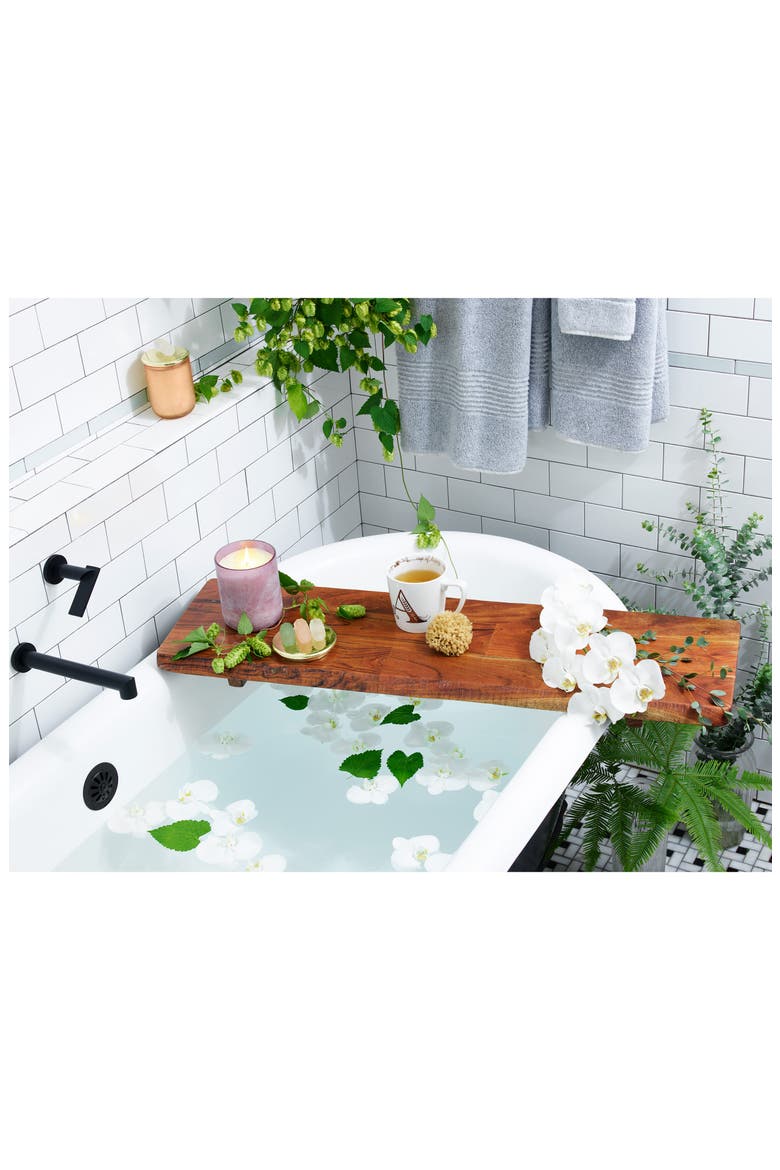 Treasure & Bond Large Acacia Wood Tray, Alternate, color, WARM BROWN