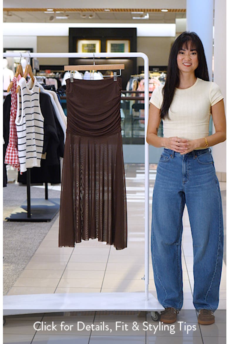 Mesh Maxi Skirt video