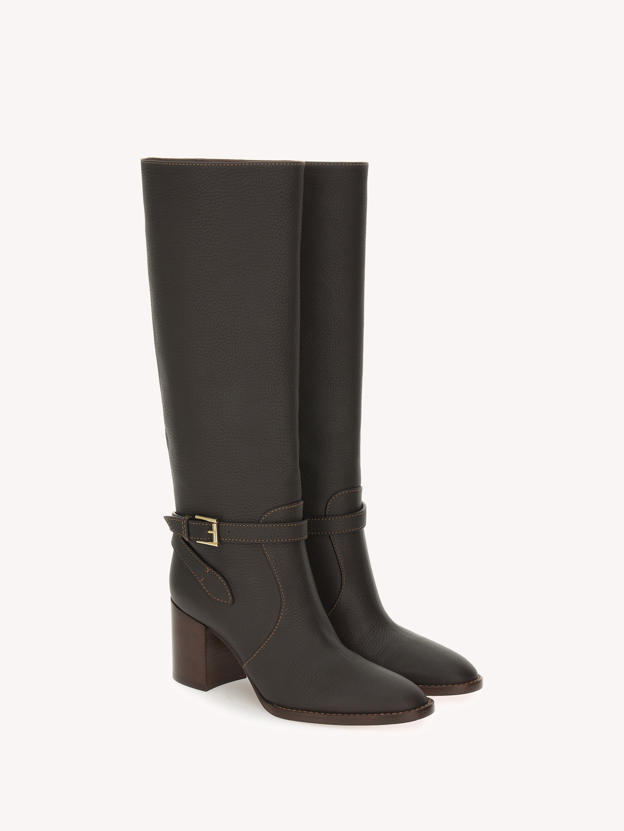 Gianvito Rossi Varenne 70 Boot, Alternate, color, Brown Calf Leather