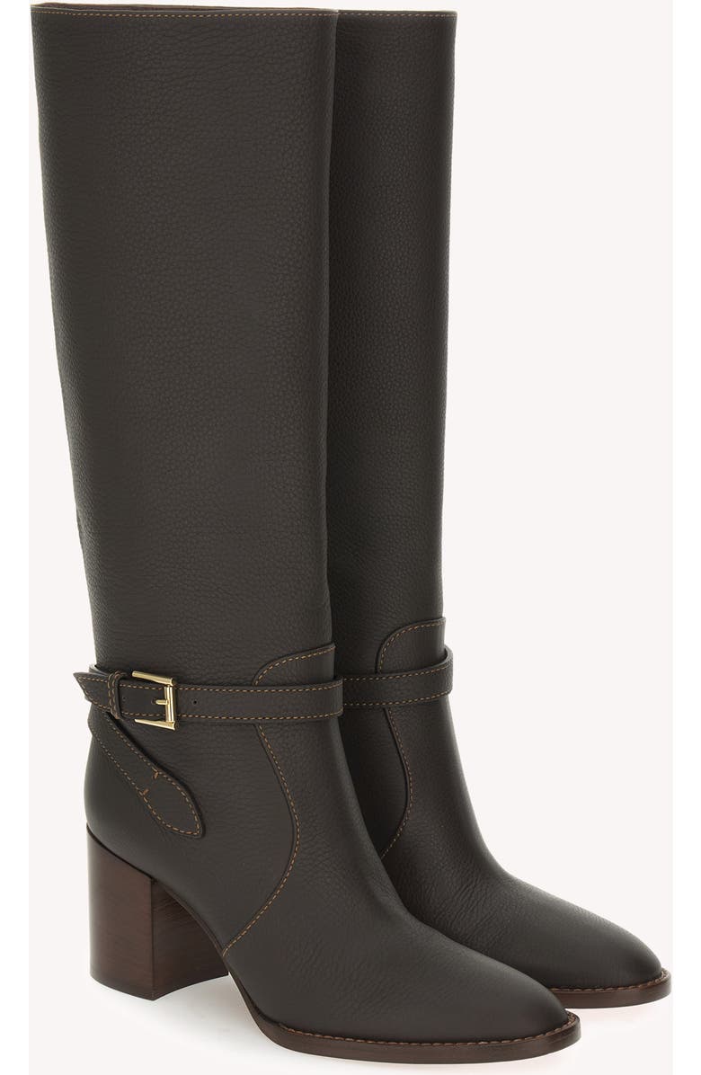 Gianvito Rossi Varenne 70 Boot, Alternate, color, Brown Calf Leather