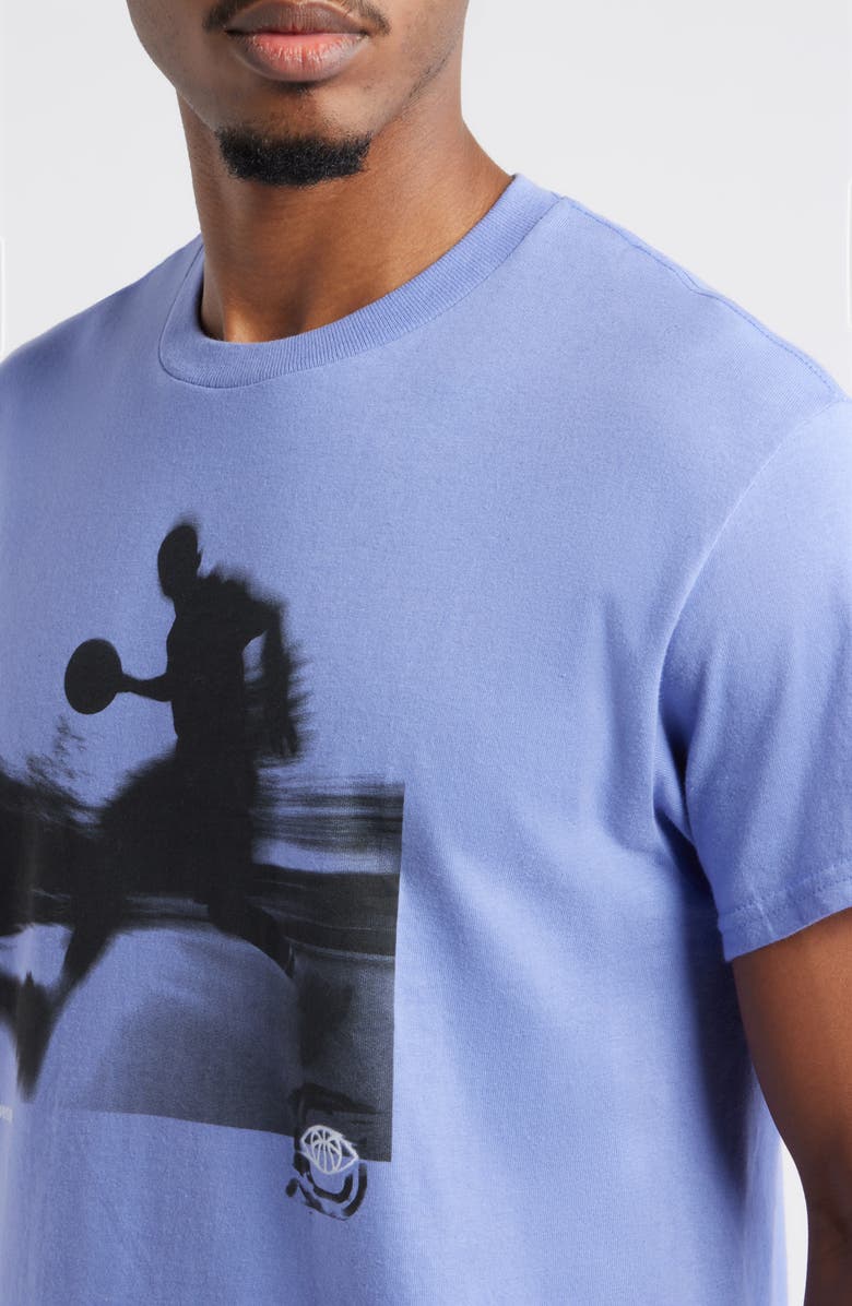 OVERTIME Motion Blur Cotton Graphic T-Shirt, Alternate, color, Purple