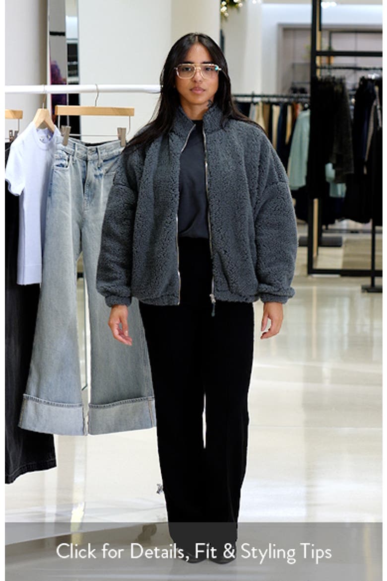 Faux Shearling Crop Jacket video