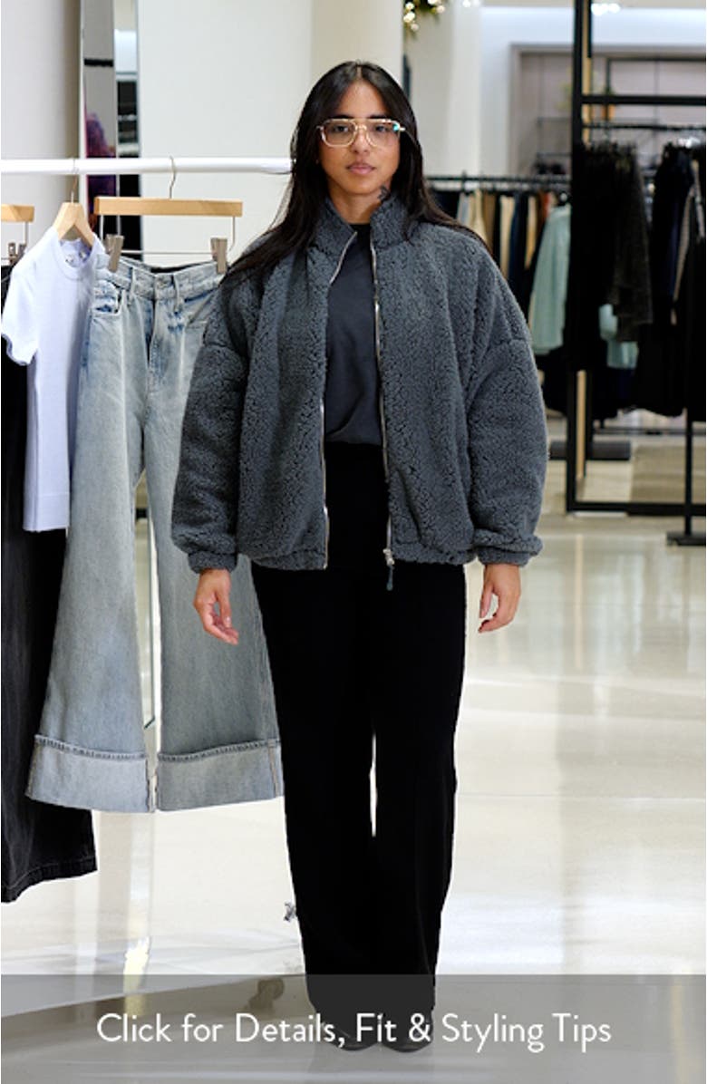 Faux Shearling Crop Jacket, sales video thumbnail