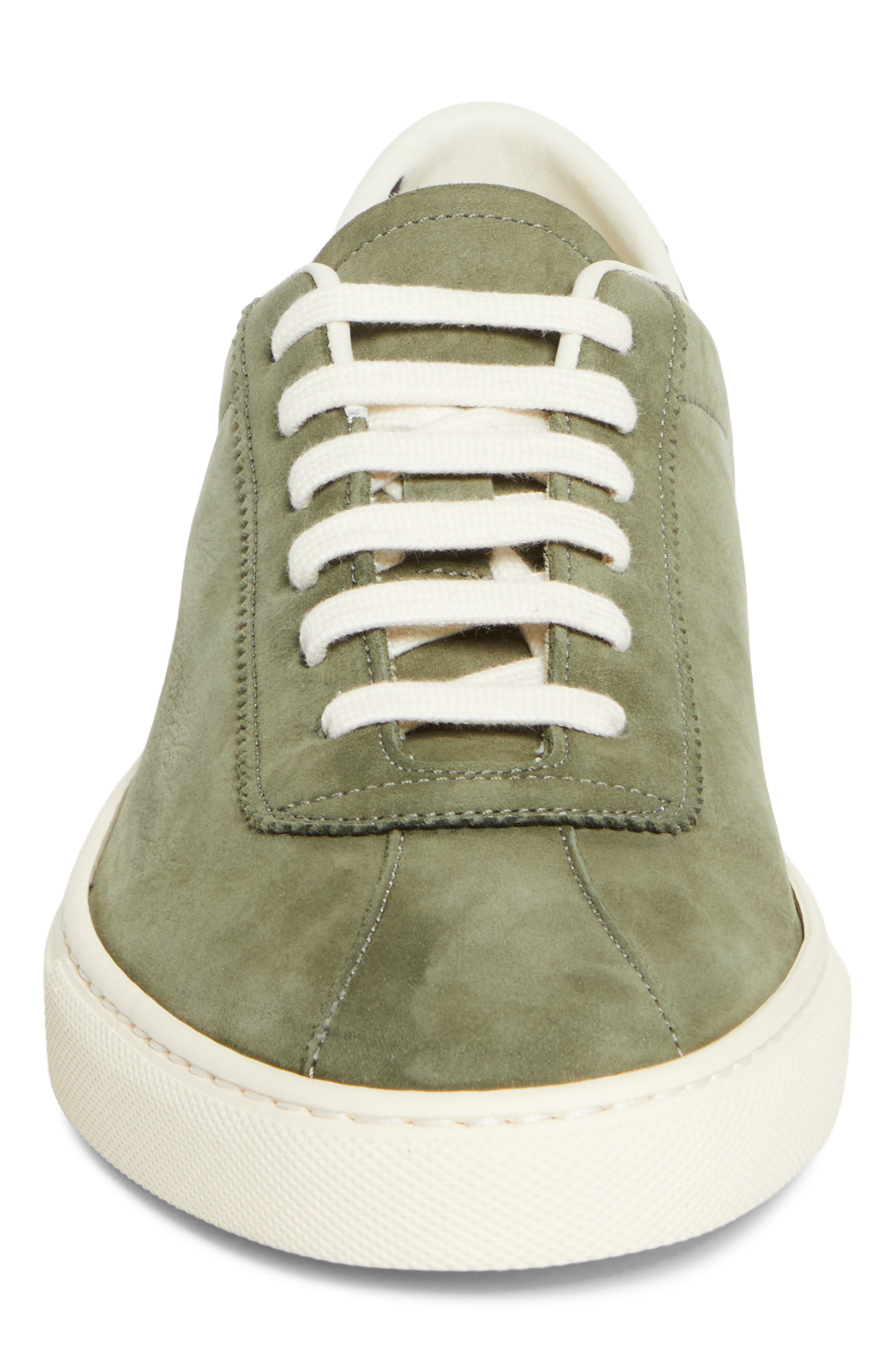 Common Projects Tennis Low Top Sneaker, Alternate, color, Army Green