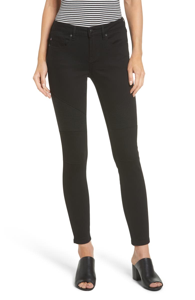 Vigoss Moto Skinny Jeans, Main, color, 