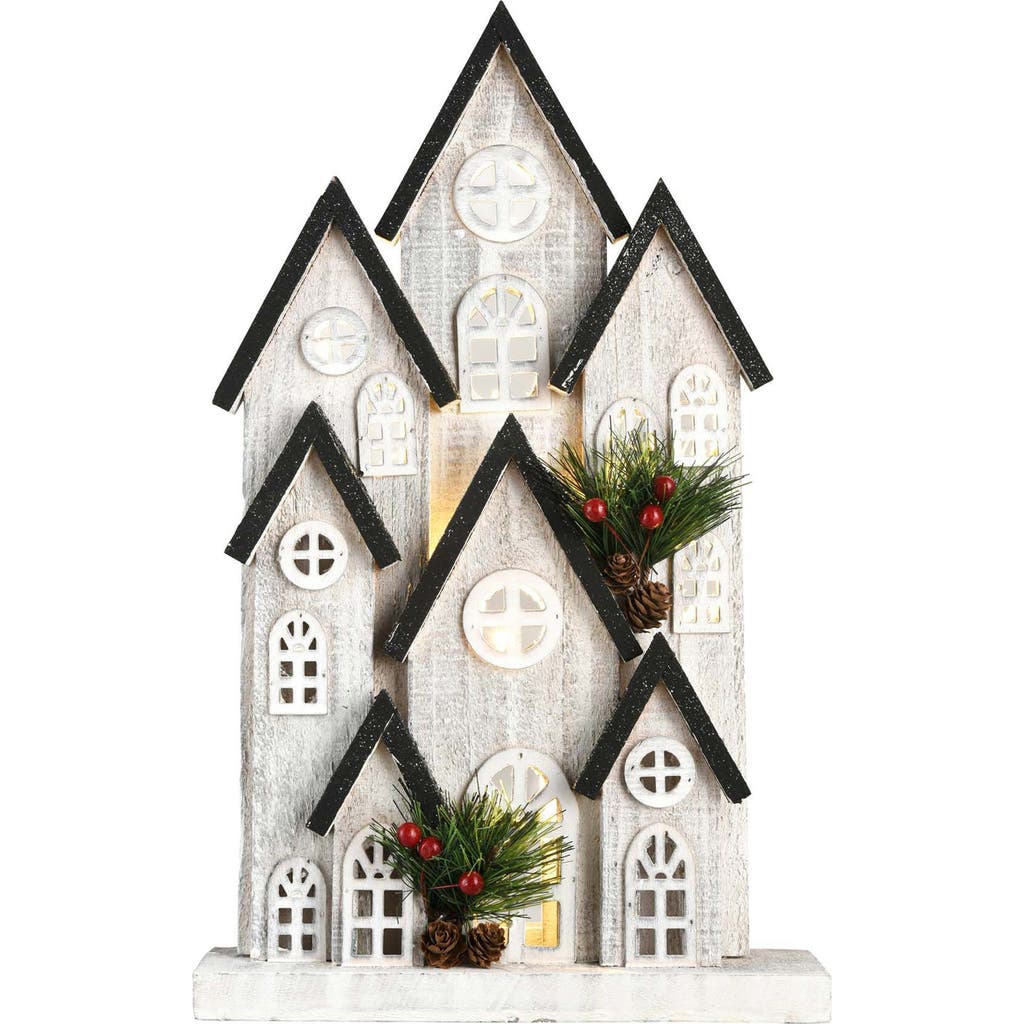 Home Essentials And Beyond 17-inch Lighted Ski Lodge In Multi