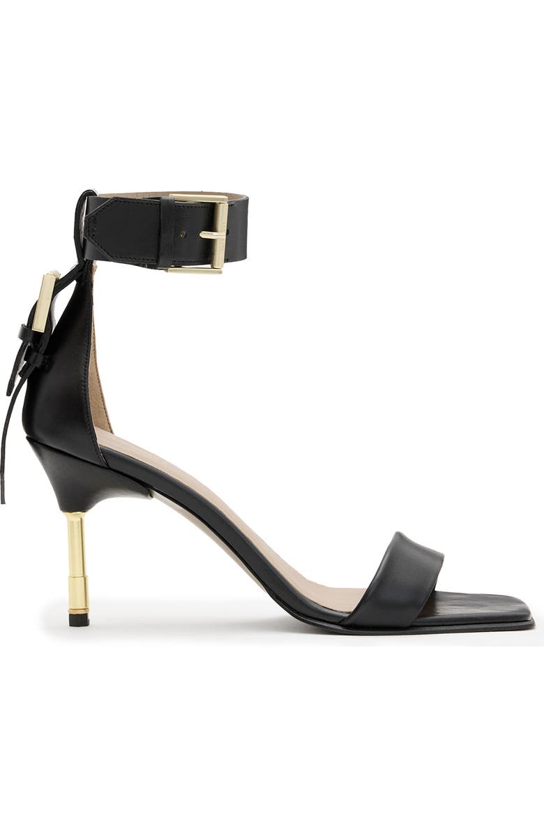 AllSaints Noir Ankle Strap Sandal, Alternate, color,