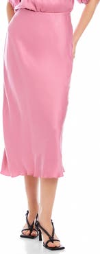 FIFTEEN TWENTY Eva Bias Midi Skirt