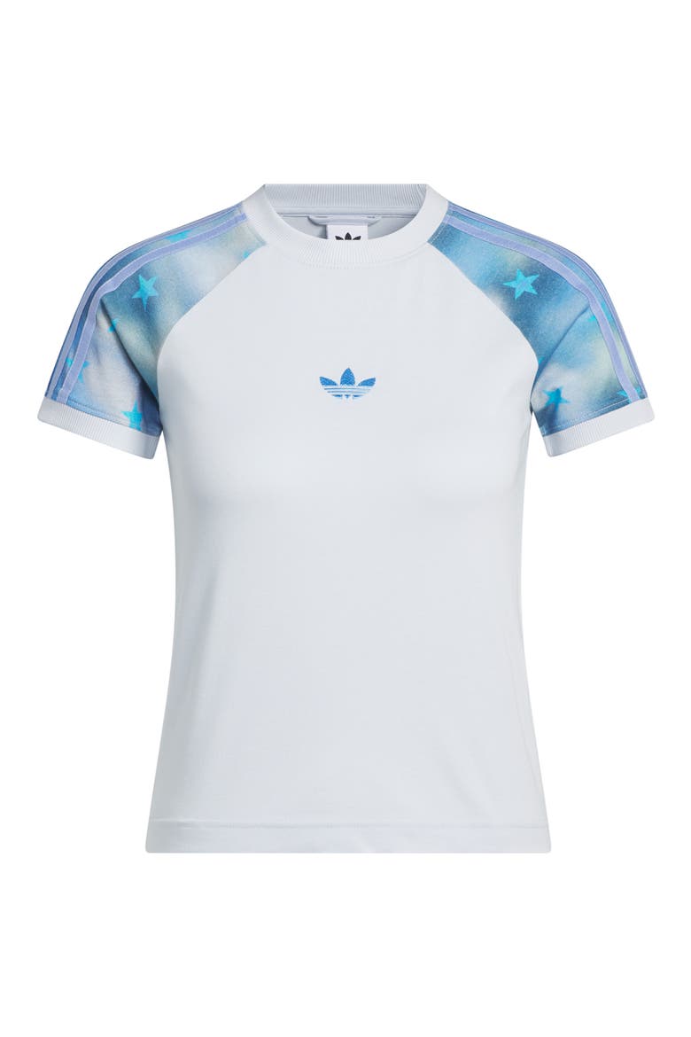 3-Stripes Baby T-shirt, Alternate, color, WHITE/ BLUE