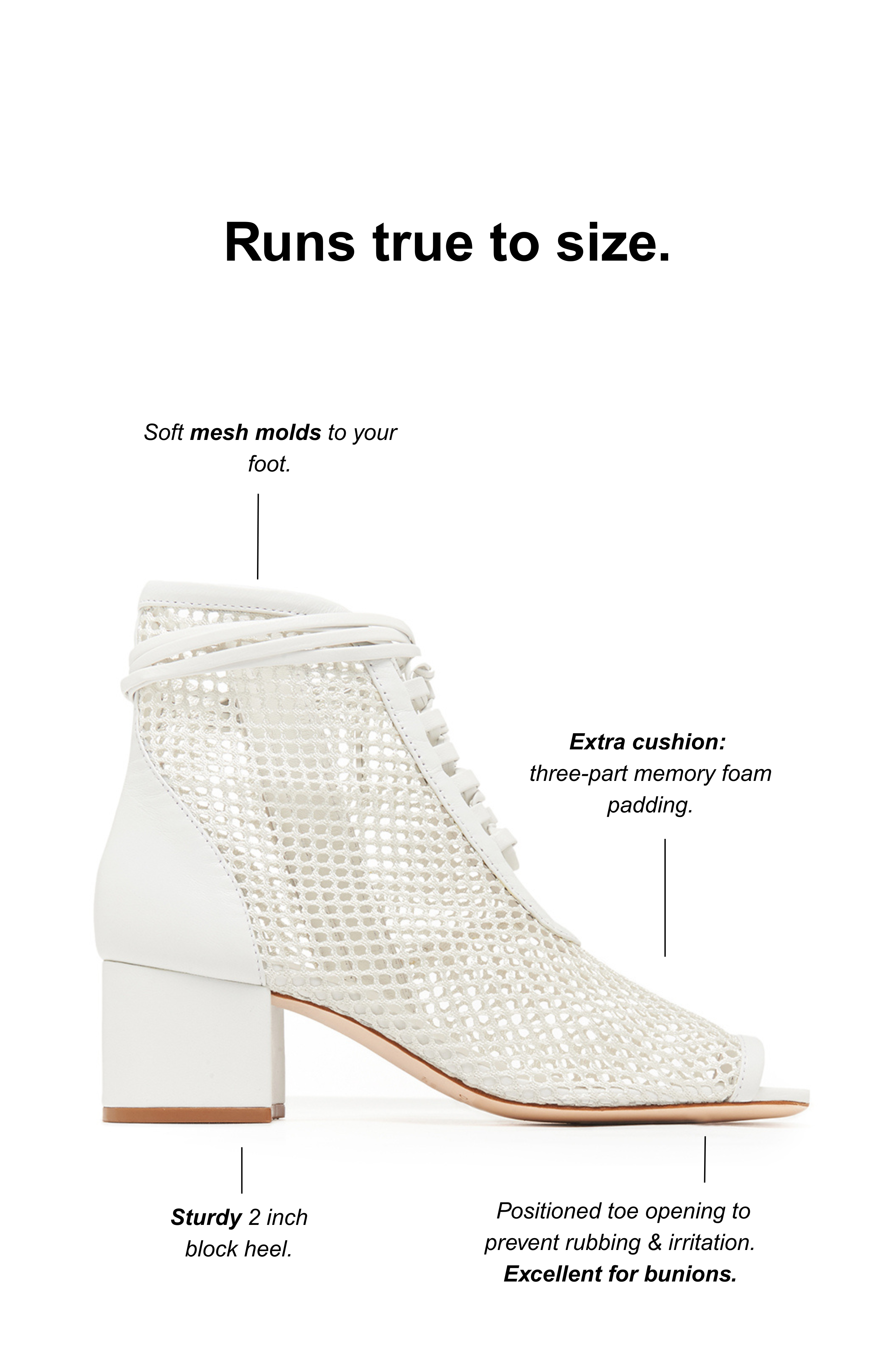 Nola Bootie, Alternate, color, White