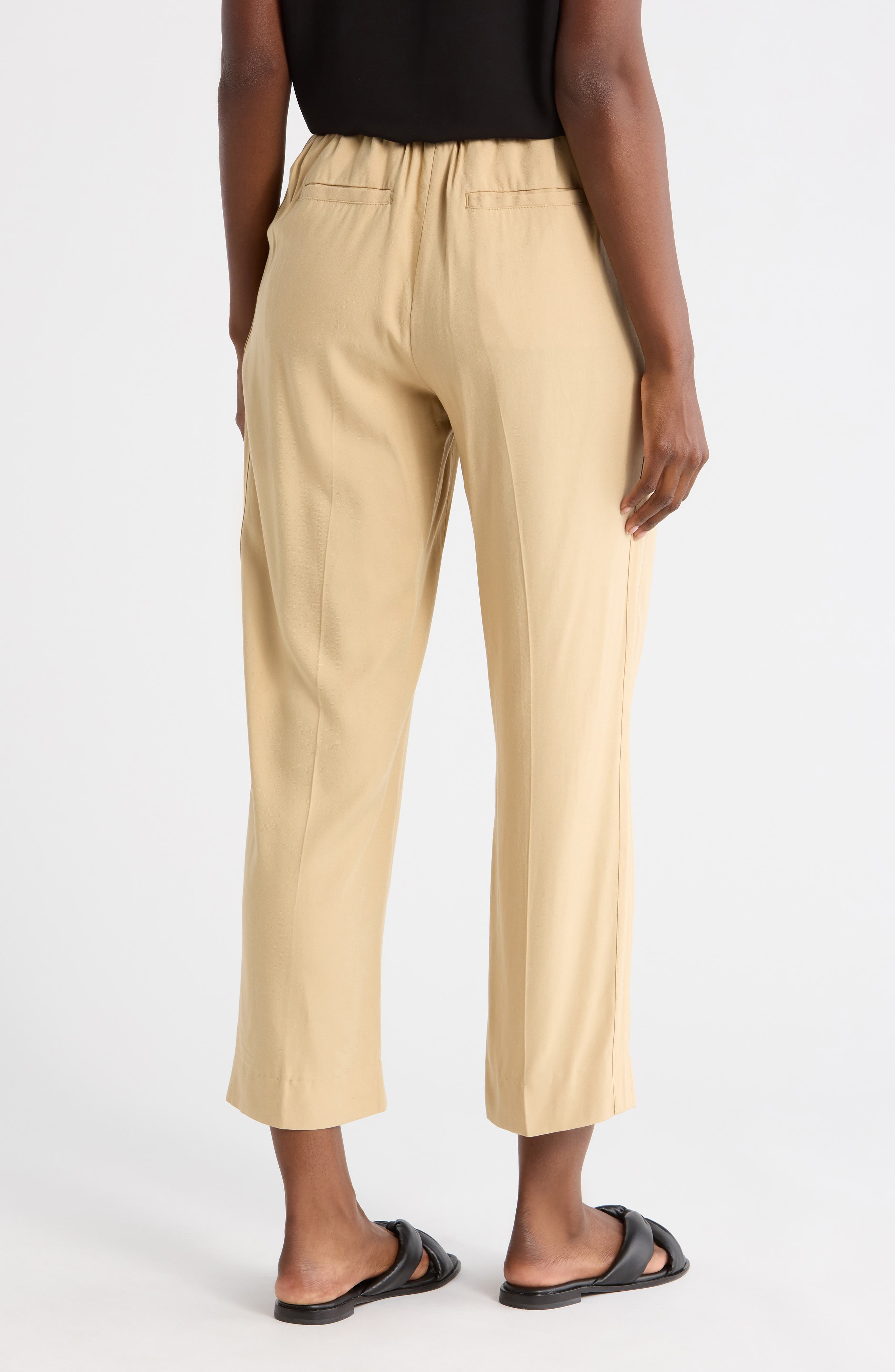 Pleated Cropped Pants - image 4