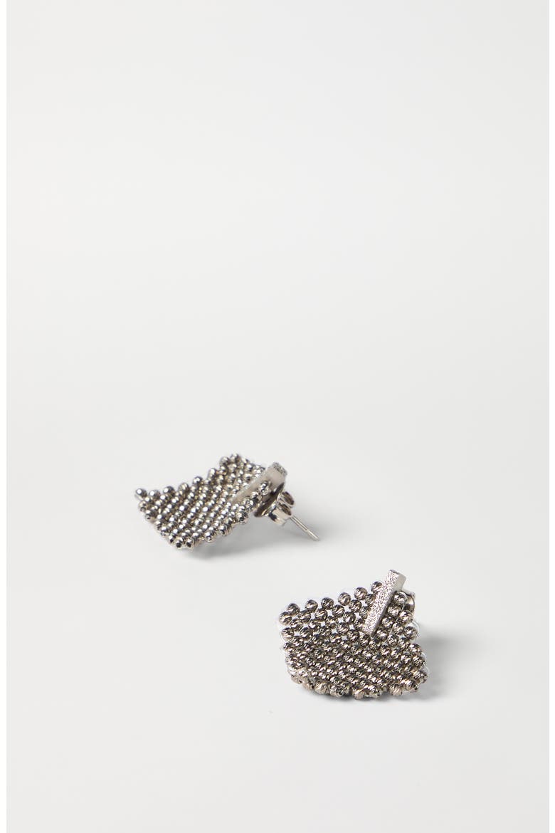 Silver earrings, Alternate, color, Silver