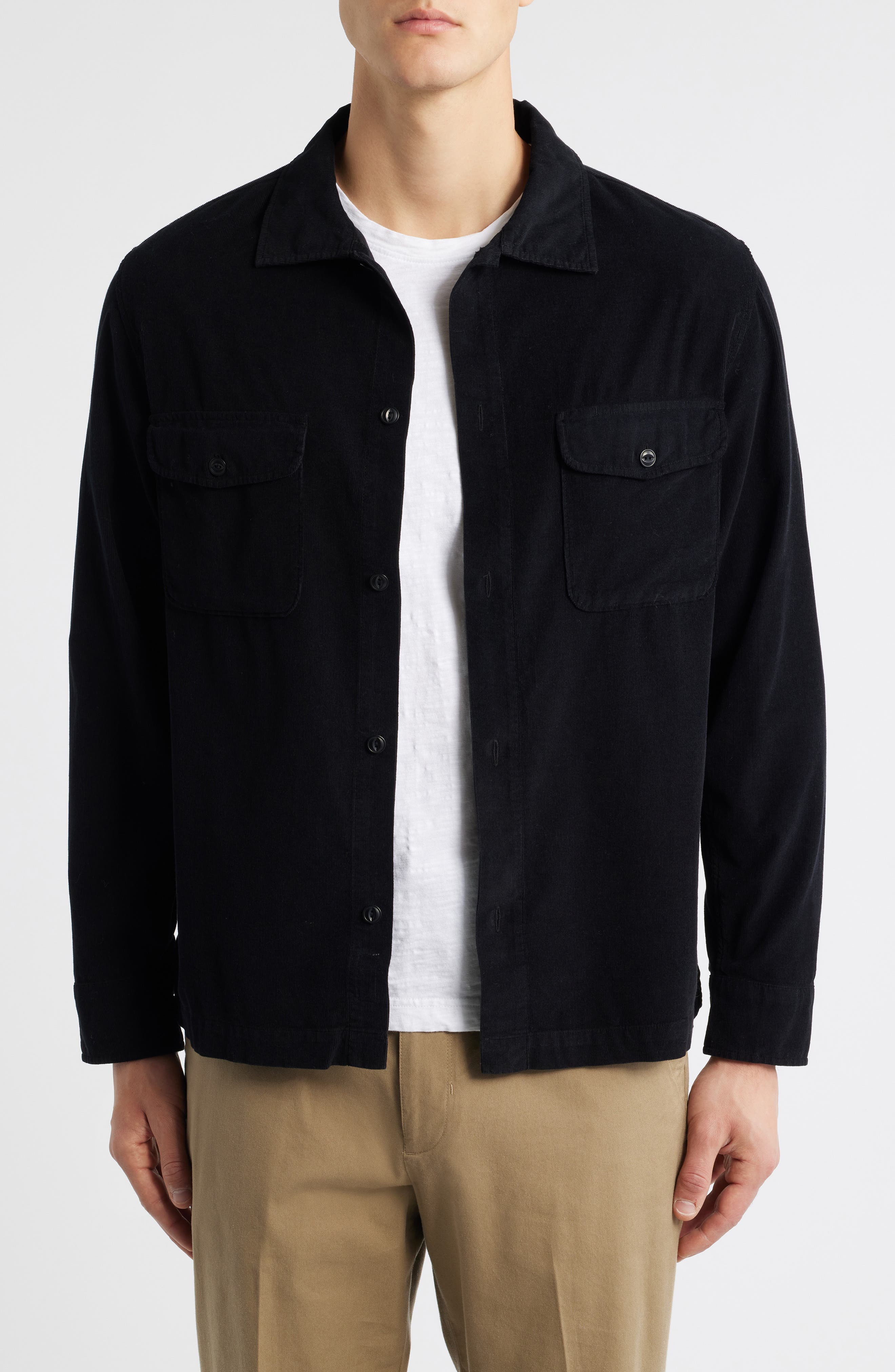 MERZ B SCHWANEN Lightweight Corduroy Shirt Jacket