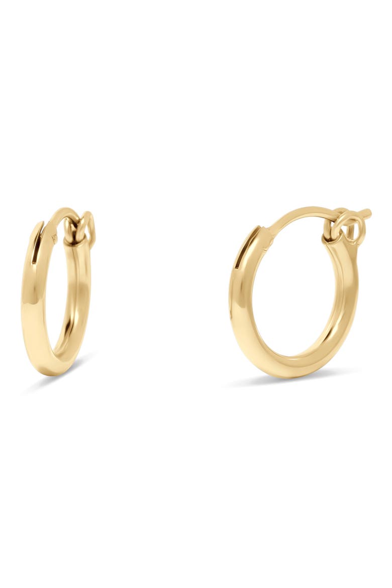 Nellie Hoop Earrings, Main, color, GOLD - 13MM