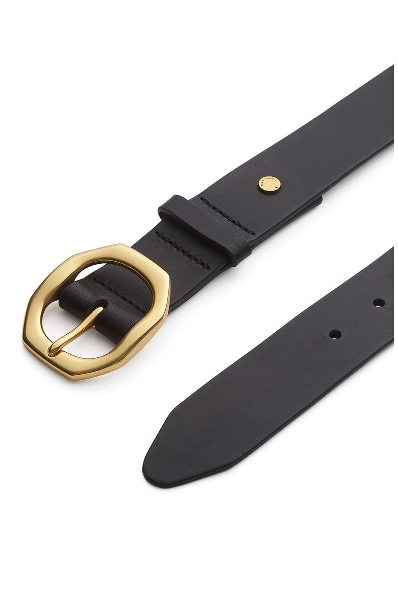 Audrey Leather Belt, Alternate, color, BLACK GOLD