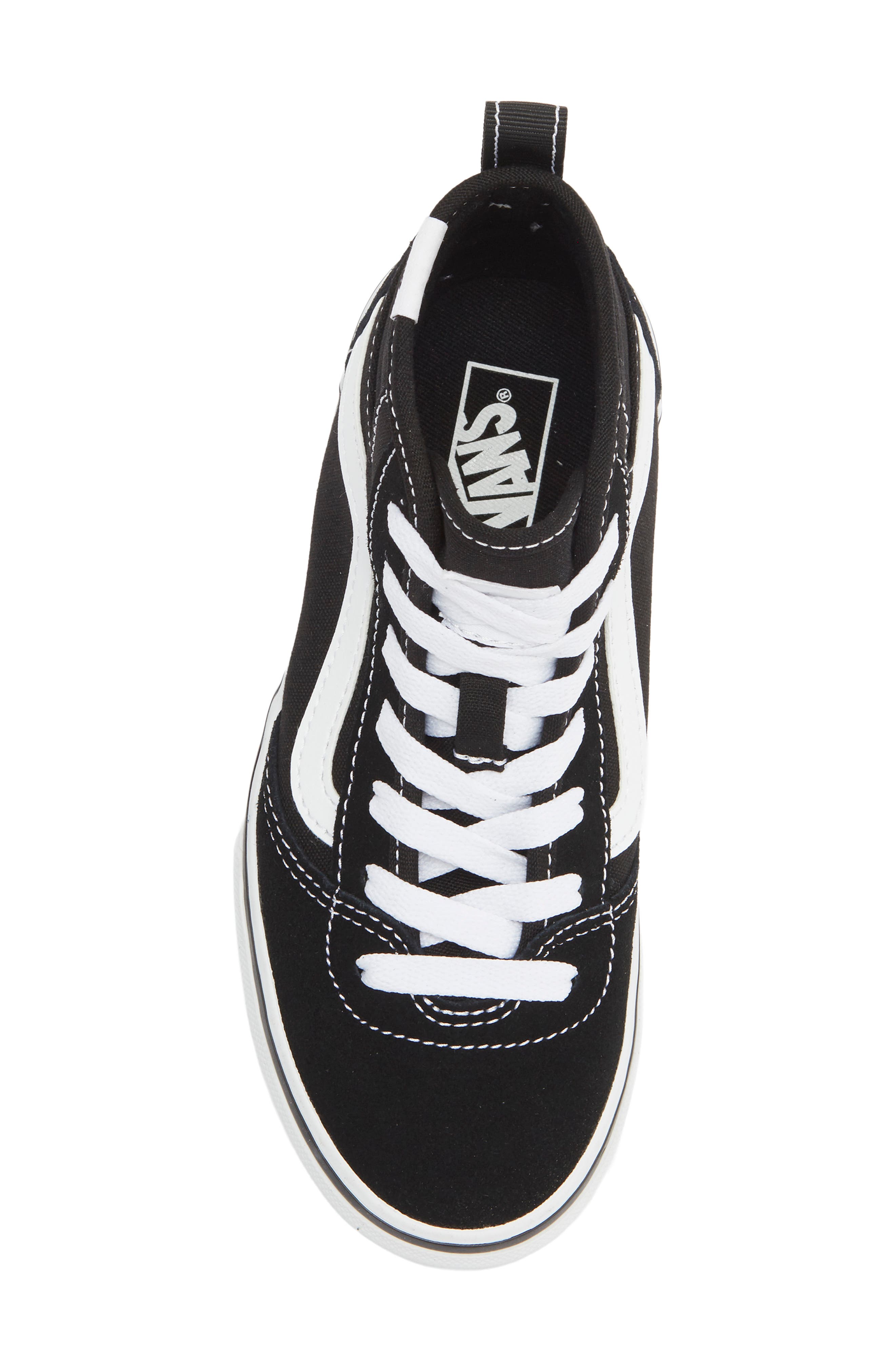 Vans Kids' Ashwood Hi Decon Sneaker, Alternate, color, Suede/Canvas Black/White