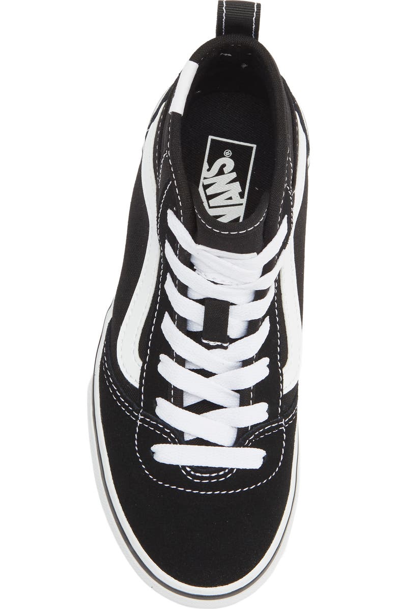 Vans Kids' Ashwood Hi Decon Sneaker, Alternate, color, Suede/Canvas Black/White