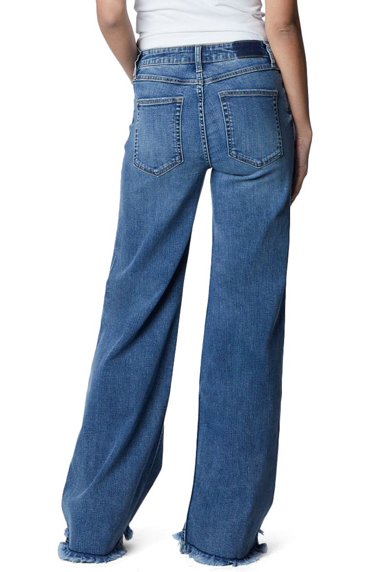 Mighty High Waist Wide Leg Jeans, Alternate, color, OCEAN BLUE LIGHT