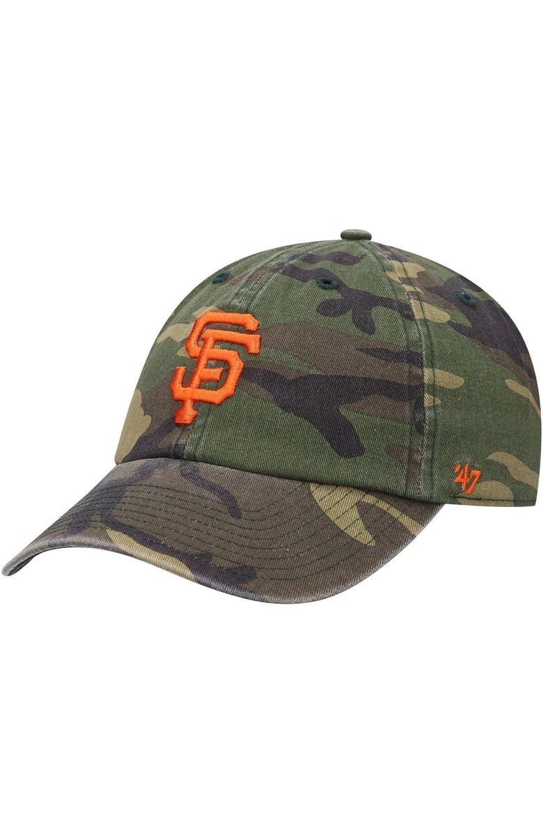 '47 Men's '47 Camo San Francisco Giants Team Clean Up Adjustable Hat, Main, color,