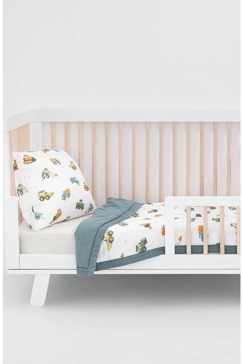 Cotton Muslin Toddler Comforter, Alternate, color, TRUCKS