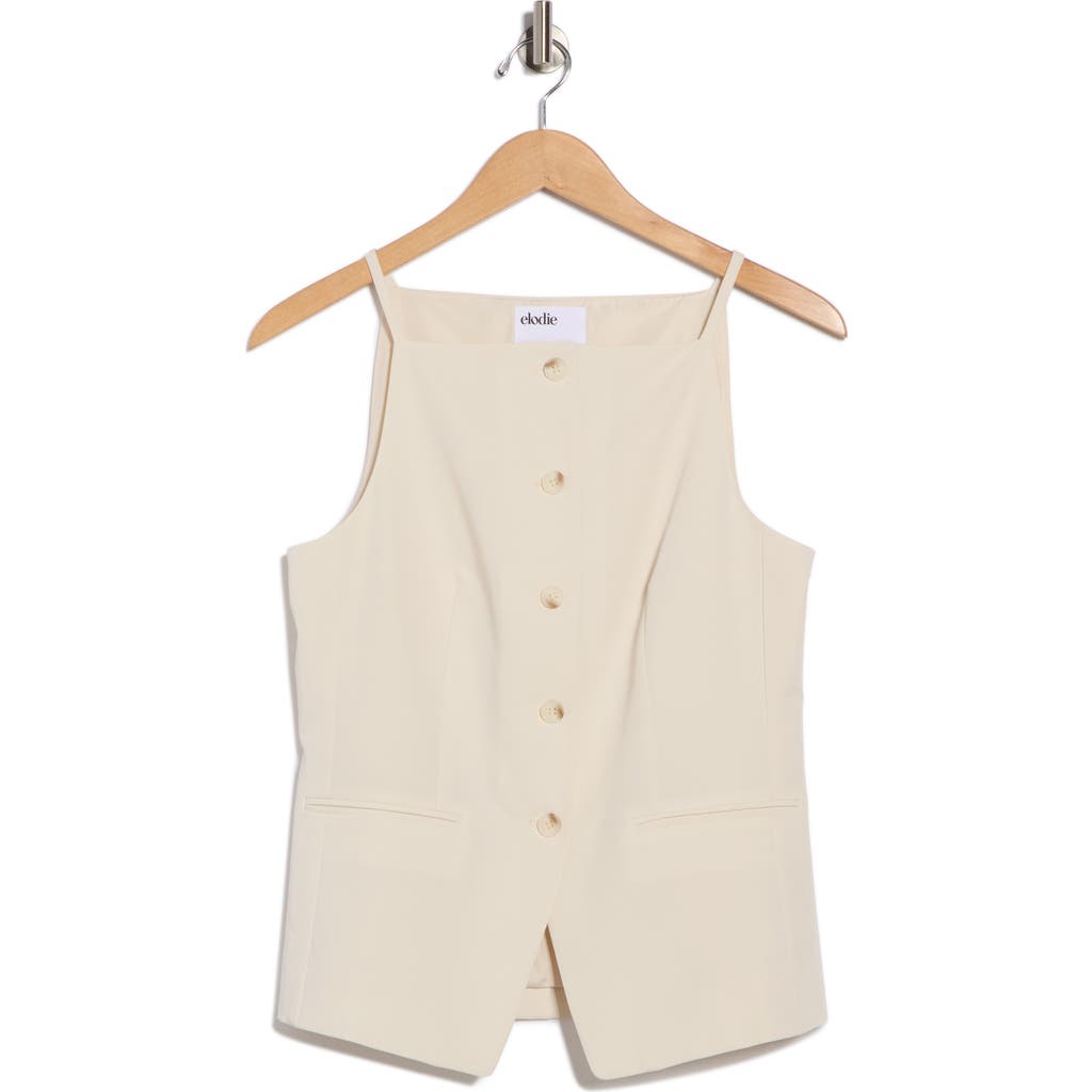 Elodie Square Neck Vest In Neutral