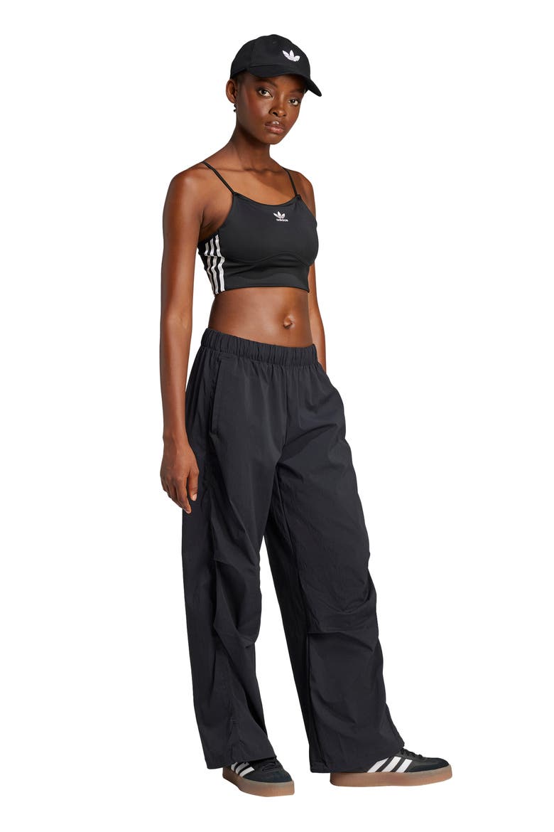 Essentials Ripstop Parachute Pants, Alternate, color, BLACK