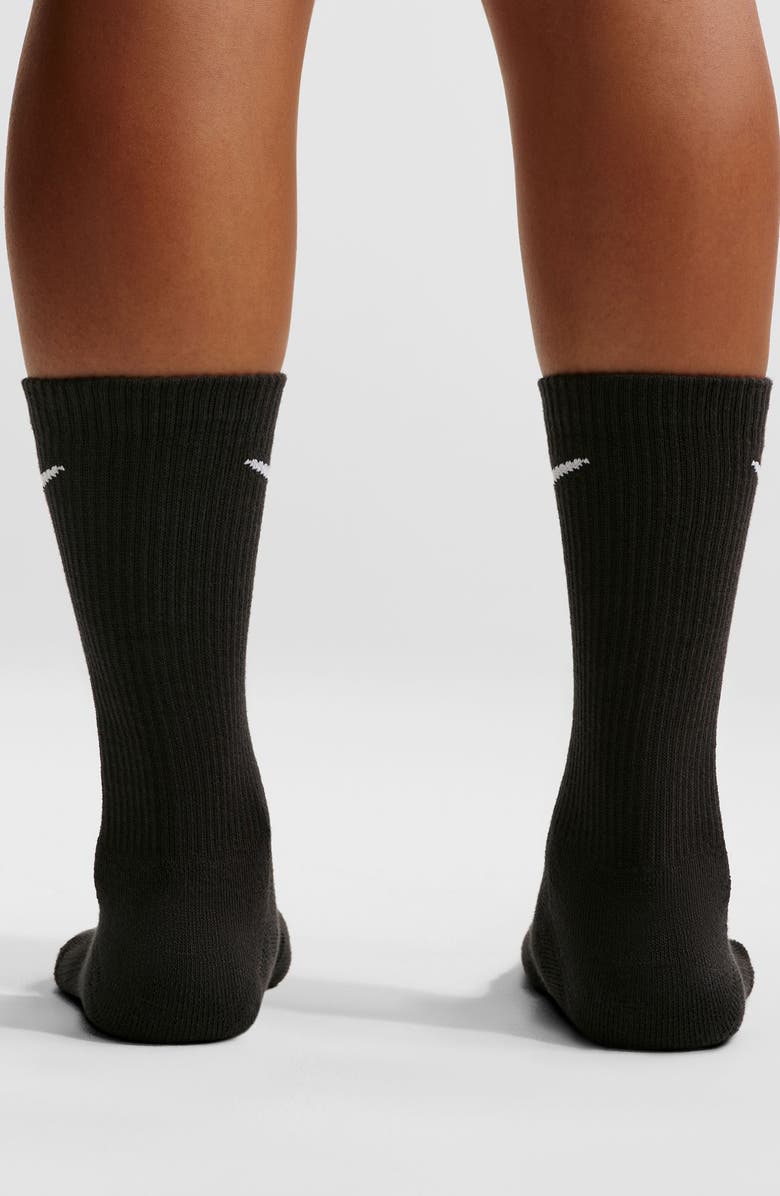 Nike Everyday Elevated Dri-FIT Assorted 6-Pack Cotton Blend Crew Socks, Alternate, color, Black