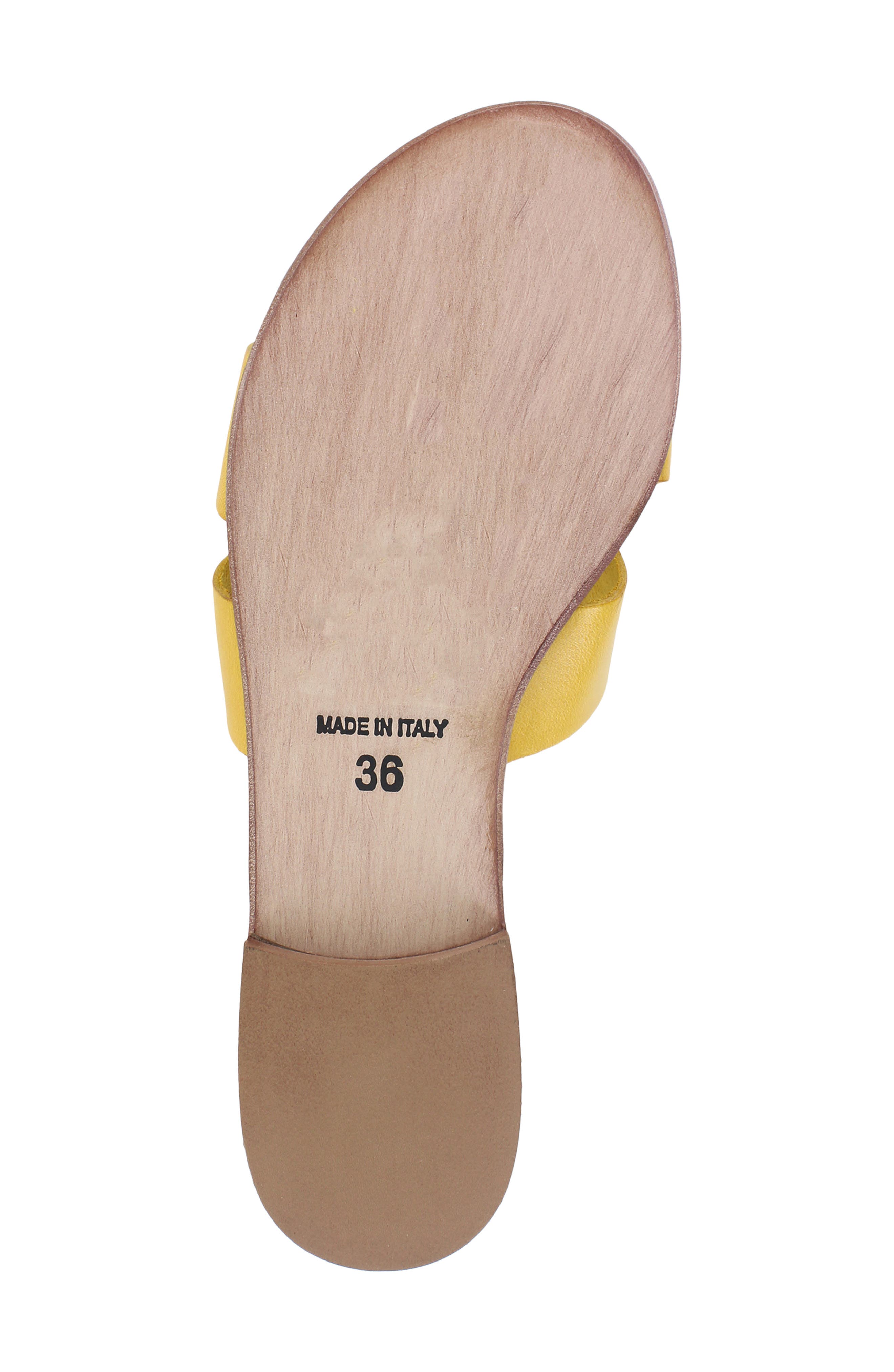 Allony Leather Flat, Alternate, color, MUSTARD LEATHER
